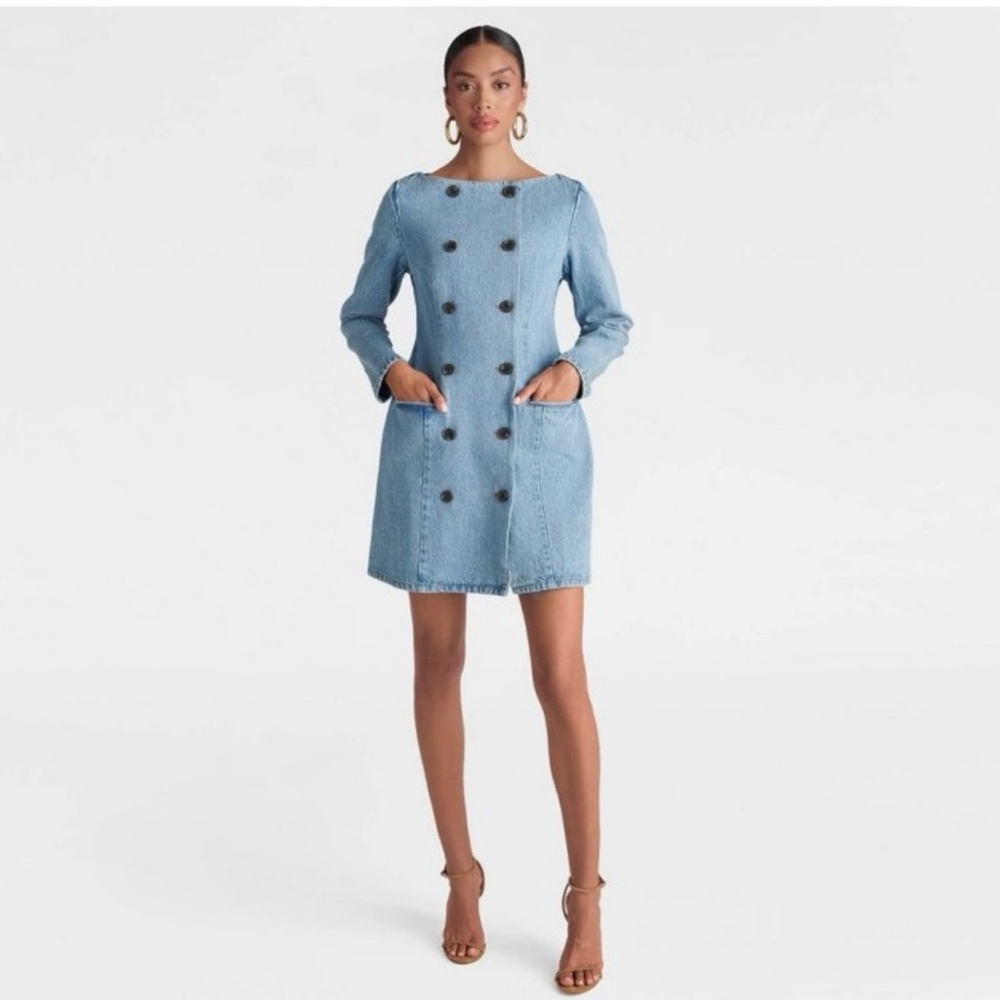 KBB by Kahlana Denim Tuxedo Dress